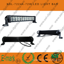 Barra de luz LED de 3 * 24W, barra de luz LED Epsitar de 13 pulgadas, barra de luz LED Spot / Flood / Combo para conducción en carretera